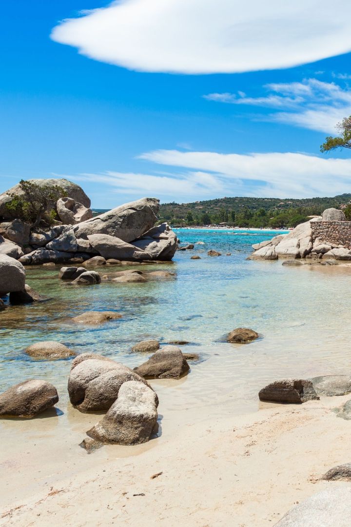 La plage de Palombaggia près du domaine en Corse-du-Sud